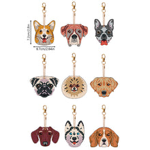 Load image into Gallery viewer, 9pcs Diamond Art Keychain Special-shaped Drill 5D DIY Bag Pandant (PT11)
