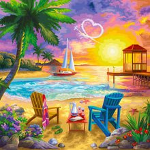 Load image into Gallery viewer, Summer Beach Picnic 30*30CM(Canvas) Full Round Drill Diamond Painting
