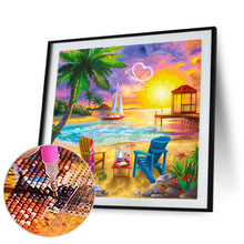 Load image into Gallery viewer, Summer Beach Picnic 30*30CM(Canvas) Full Round Drill Diamond Painting
