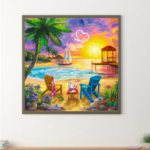 Load image into Gallery viewer, Summer Beach Picnic 30*30CM(Canvas) Full Round Drill Diamond Painting
