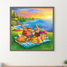 Load image into Gallery viewer, Summer Beach Picnic 30*30CM(Canvas) Full Round Drill Diamond Painting
