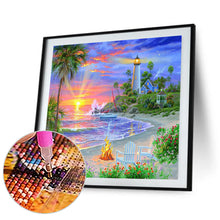 Load image into Gallery viewer, Summer Beach Picnic 30*30CM(Canvas) Full Round Drill Diamond Painting
