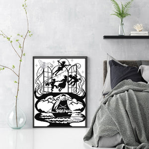Peterpan Cross Stitch (42*56CM) 11CT 3 Stamped Cross Stitch
