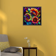 Load image into Gallery viewer, Colorful Sunflower 30*30CM(Canvas) Full Round Drill Diamond Painting
