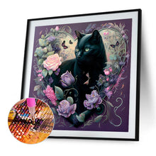 Load image into Gallery viewer, Love Flower Cat 40*40CM(Canvas) Full Round Drill Diamond Painting
