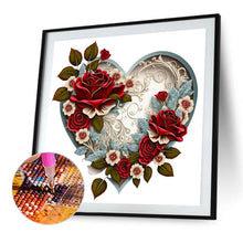 Load image into Gallery viewer, Love Flower Frame 40*40CM(Canvas) Full Round Drill Diamond Painting
