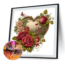 Load image into Gallery viewer, Love Flower Frame 40*40CM(Canvas) Full Round Drill Diamond Painting
