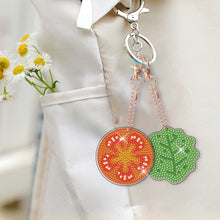 Load image into Gallery viewer, 9pcs Diamond Art Keychain Art Craft 5D Special-shaped Drill DIY Food Bag Pandant
