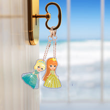Load image into Gallery viewer, 12pcs Diamond Art Key Rings Art Craft 5D Special-shaped Drill DIY Princess Gifts
