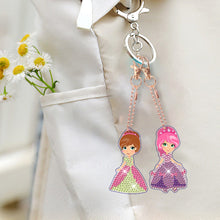 Load image into Gallery viewer, 12pcs Diamond Art Key Rings Art Craft 5D Special-shaped Drill DIY Princess Gifts
