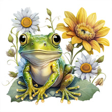 Load image into Gallery viewer, Sunflower Frog 30*30CM(Canvas) Full Round Drill Diamond Painting
