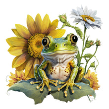 Load image into Gallery viewer, Sunflower Frog 30*30CM(Canvas) Full Round Drill Diamond Painting
