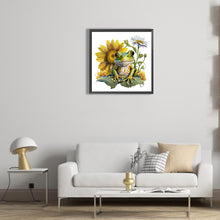 Load image into Gallery viewer, Sunflower Frog 30*30CM(Canvas) Full Round Drill Diamond Painting
