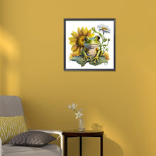 Load image into Gallery viewer, Sunflower Frog 30*30CM(Canvas) Full Round Drill Diamond Painting
