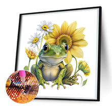 Load image into Gallery viewer, Sunflower Frog 30*30CM(Canvas) Full Round Drill Diamond Painting
