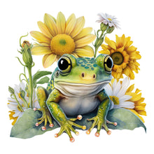 Load image into Gallery viewer, Sunflower Frog 30*30CM(Canvas) Full Round Drill Diamond Painting
