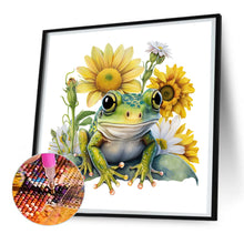 Load image into Gallery viewer, Sunflower Frog 30*30CM(Canvas) Full Round Drill Diamond Painting
