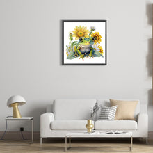 Load image into Gallery viewer, Sunflower Frog 30*30CM(Canvas) Full Round Drill Diamond Painting
