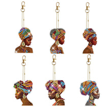 Load image into Gallery viewer, 6pcs Diamond Art Keychain Special-shaped Drill 5D DIY Bag Pandant (GJ091)
