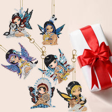 Load image into Gallery viewer, 6pcs Diamond Art Keychain Special-shaped Drill 5D DIY Bag Pandant (GJ093)
