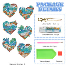 Load image into Gallery viewer, 6pcs Diamond Art Keychain Special-shaped Drill 5D DIY Bag Pandant (GJ094)
