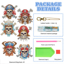 Load image into Gallery viewer, 6pcs Diamond Art Keychain Special-shaped Drill 5D DIY Bag Pandant (GJ096)
