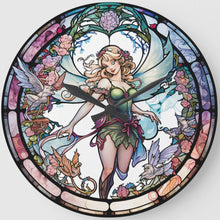 Load image into Gallery viewer, Angel Clock Glass Painting 30*30CM(Canvas) Full Round Drill Diamond Painting
