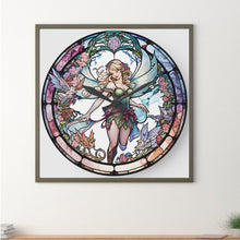 Load image into Gallery viewer, Angel Clock Glass Painting 30*30CM(Canvas) Full Round Drill Diamond Painting
