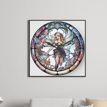 Load image into Gallery viewer, Angel Clock Glass Painting 30*30CM(Canvas) Full Round Drill Diamond Painting
