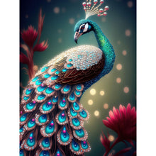 Load image into Gallery viewer, Peacock 30*40CM(Canvas) Full Round Drill Diamond Painting
