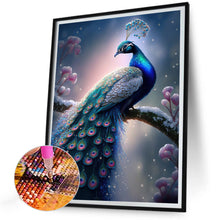 Load image into Gallery viewer, Peacock 30*40CM(Canvas) Full Round Drill Diamond Painting
