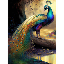 Load image into Gallery viewer, Peacock 30*40CM(Canvas) Full Round Drill Diamond Painting
