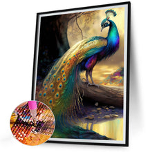 Load image into Gallery viewer, Peacock 30*40CM(Canvas) Full Round Drill Diamond Painting
