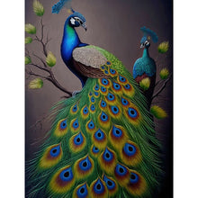 Load image into Gallery viewer, Peacock 30*40CM(Canvas) Full Round Drill Diamond Painting
