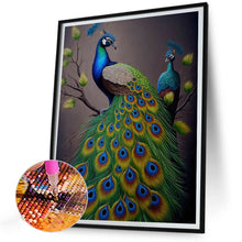 Load image into Gallery viewer, Peacock 30*40CM(Canvas) Full Round Drill Diamond Painting
