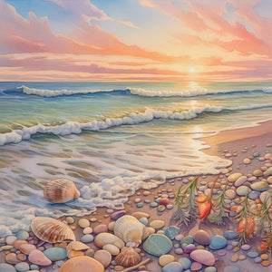 Dream Beach 30*30CM(Canvas) Full Round Drill Diamond Painting