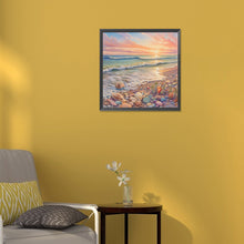 Load image into Gallery viewer, Dream Beach 30*30CM(Canvas) Full Round Drill Diamond Painting
