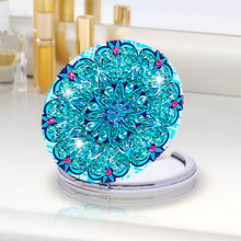 Load image into Gallery viewer, DIY Diamond Art Mosaic Makeup Mirror Paint by Number Kits Mandala (098)
