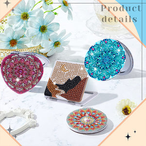 DIY Diamond Art Mosaic Makeup Mirror Paint by Number Kits Mandala (098)