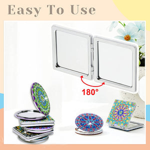 DIY Diamond Art Mosaic Makeup Mirror Paint by Number Kits Mandala (098)