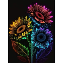 Load image into Gallery viewer, Glow Sunflower 30*40CM(Canvas) Full Round Drill Diamond Painting
