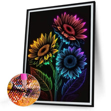 Load image into Gallery viewer, Glow Sunflower 30*40CM(Canvas) Full Round Drill Diamond Painting
