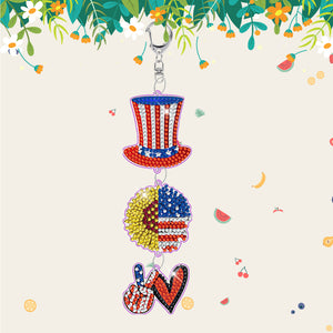 DIY Diamond Art Key Rings Unicorn Keychain Supplies Gift for Kids (PT24)