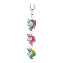 Load image into Gallery viewer, DIY Diamond Art Key Rings Unicorn Keychain Supplies Gift for Kids (PT25)
