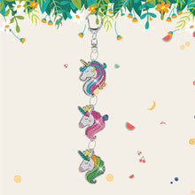 Load image into Gallery viewer, DIY Diamond Art Key Rings Unicorn Keychain Supplies Gift for Kids (PT25)
