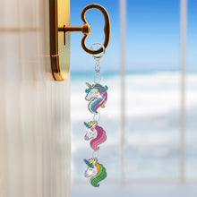 Load image into Gallery viewer, DIY Diamond Art Key Rings Unicorn Keychain Supplies Gift for Kids (PT25)
