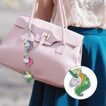 Load image into Gallery viewer, DIY Diamond Art Key Rings Unicorn Keychain Supplies Gift for Kids (PT25)
