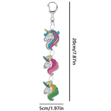 Load image into Gallery viewer, DIY Diamond Art Key Rings Unicorn Keychain Supplies Gift for Kids (PT25)
