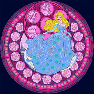 Sleeping Beauty Princess 30*30CM(Canvas) Partial Special Shaped Drill Diamond Painting