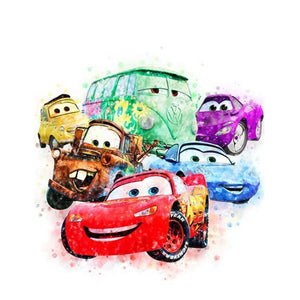 Cars 30*40CM(Canvas) Full Round Drill Diamond Painting